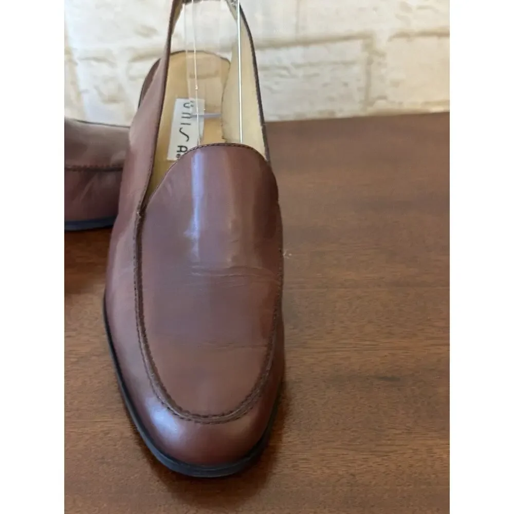 UNISA Womens Shoes Brown‎ SlingBacks Flats 8B
